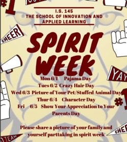 Spirit Week Calendar